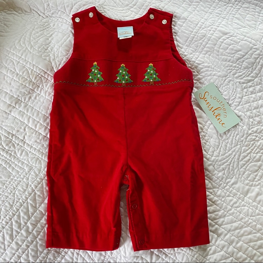 Southern Sunshine Red Boys Jon Jon Christmas Tree